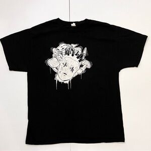 Dorohedoro Manga T-shirt Size L Black Risu Horrorcore Anime Comic Graphic Art